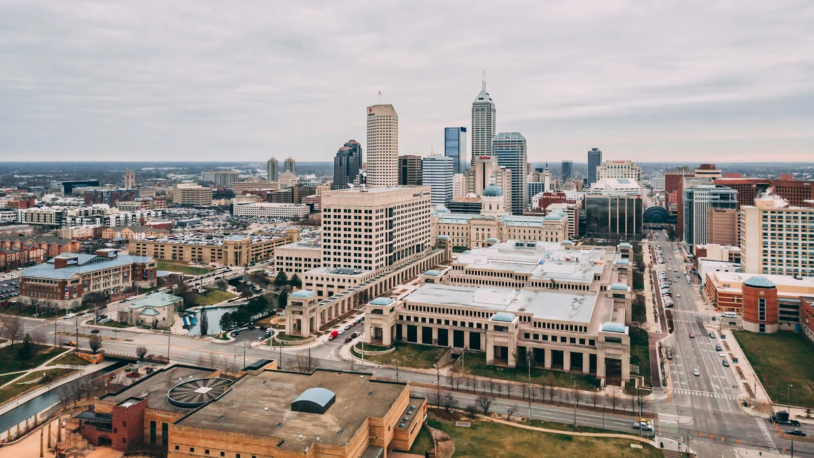 Aerial view of city buildings during daytime