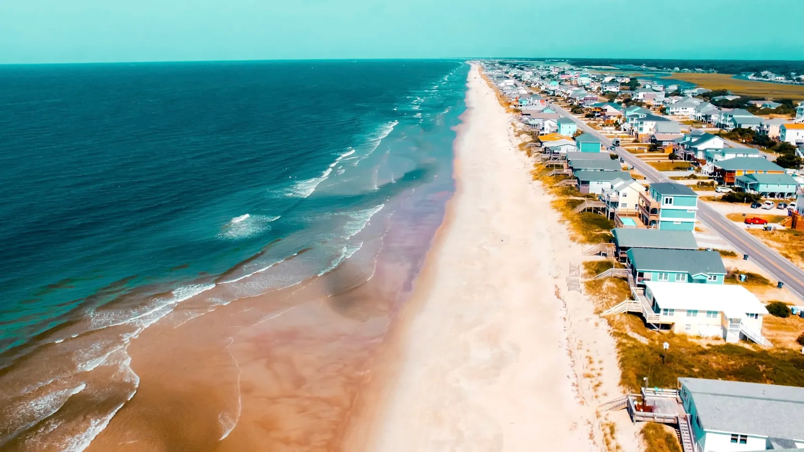 Aerial view of beach during daytime