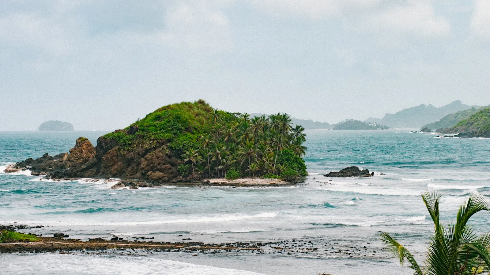 Island surrounded by body of water